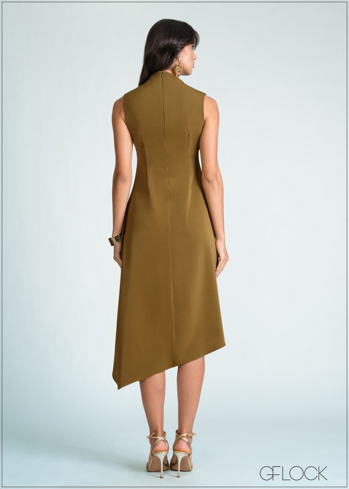 Asymmetric Midi Dress - 170726