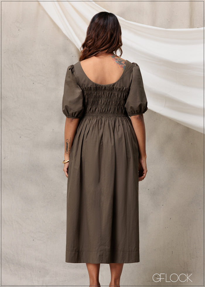 Cotton Midi Dress - 020326