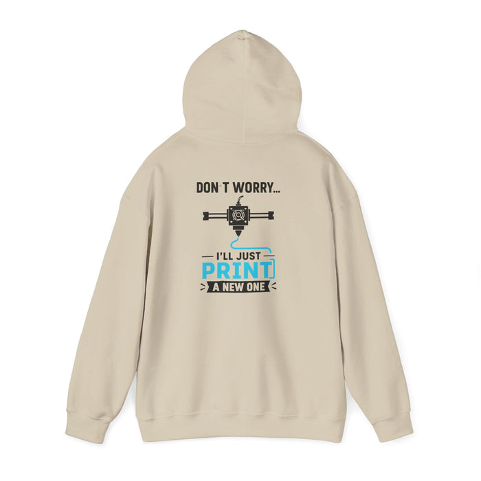 sand hoodie with don't worry i'll just print a new one funny slogan for hobbyist gift