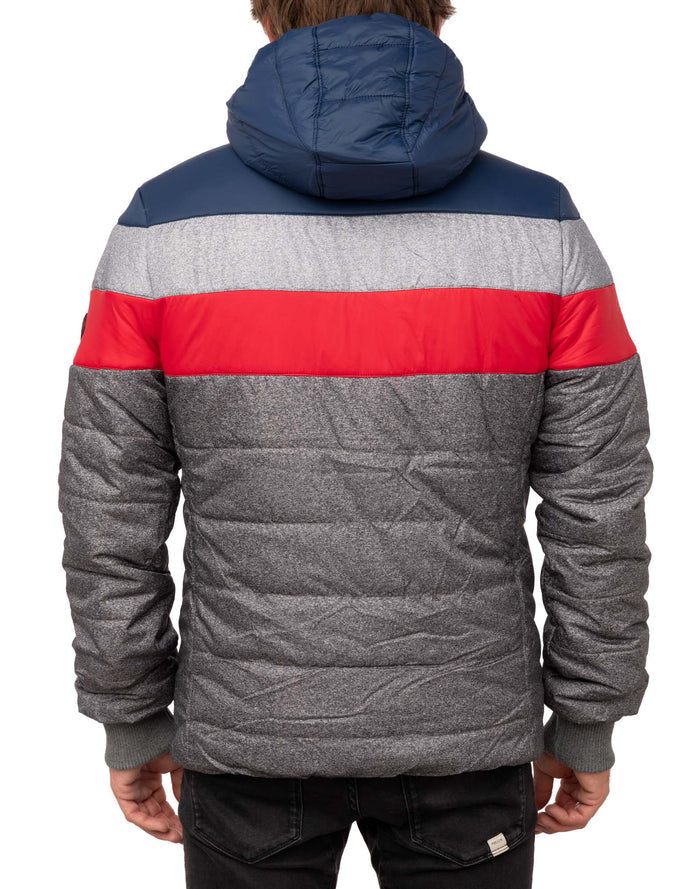doudoune capuche greyrainbow PULLIN en nylon