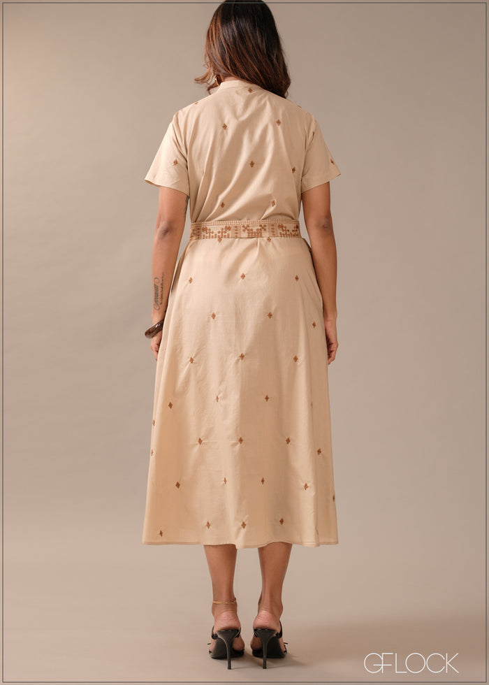 Embroidered Dress - 290726