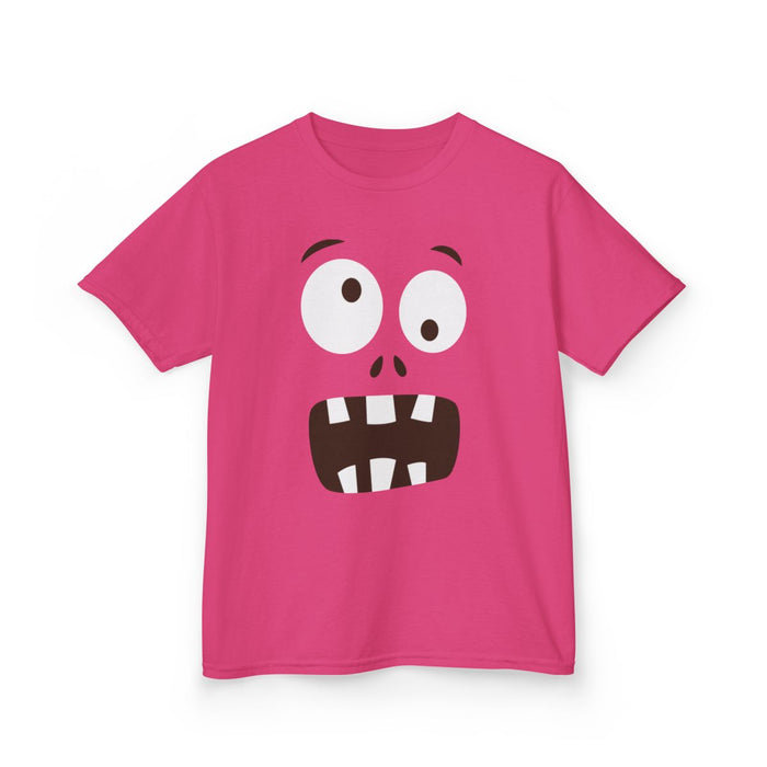 Funny Monster Face Kids Halloween T-Shirt - funny t-shirt by Cheeky Business