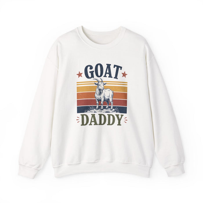 GOAT Daddy Funny Dad Sweatshirt - funny sweatshirt by Cheeky Business