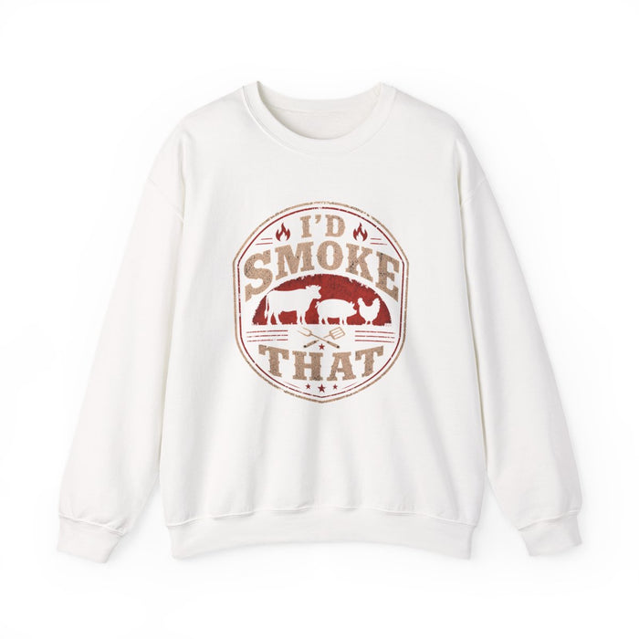 I'd Smoke That BBQ Sweatshirt - funny sweatshirt by Cheeky Business