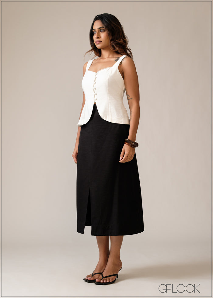 Lace Detailed Sleeveless Top - 150626