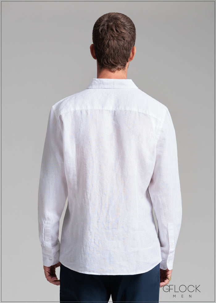 Linen Long Sleeve Shirt - 140525L