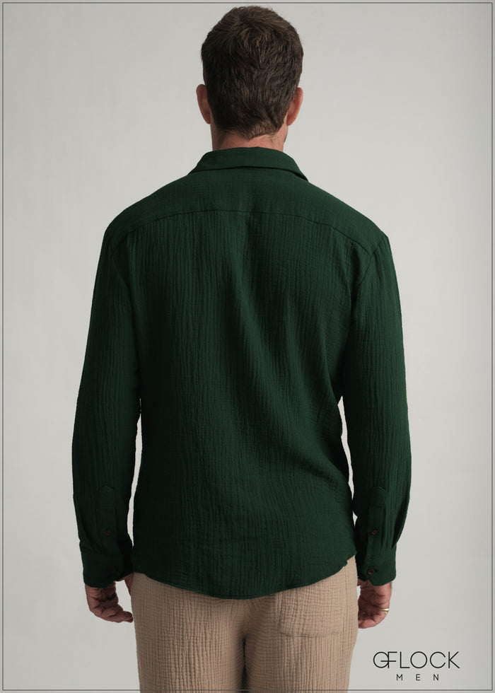 Normal Collar Shirt - men’s shirt alternate view - GFLOCK Sri Lanka