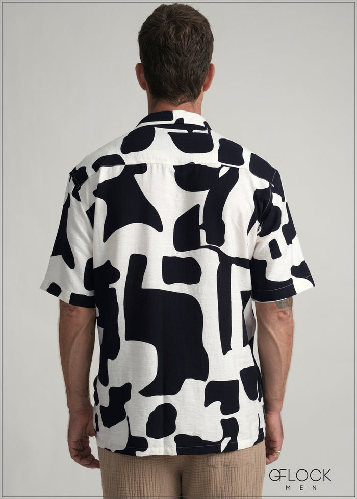 Oversize Revere Collar Shirt - 080426