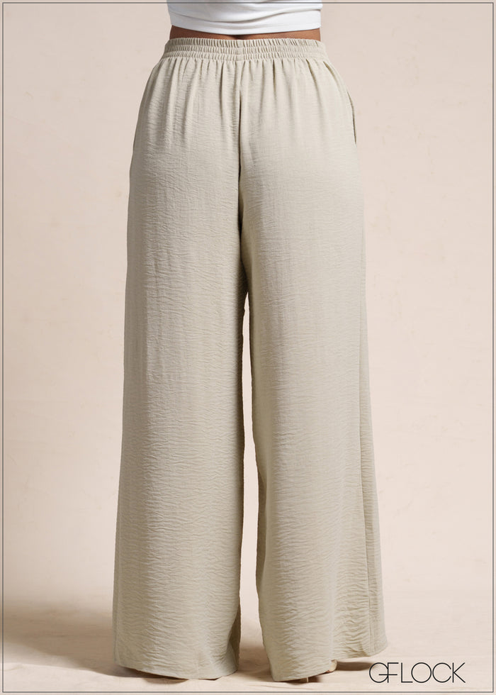 Pleated Wide Leg Pant - 110526