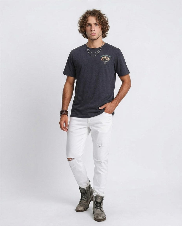 Ravin | "Deadly Rodeo" Graphic T-Shirt - Heather Black - Heather Black - R208588