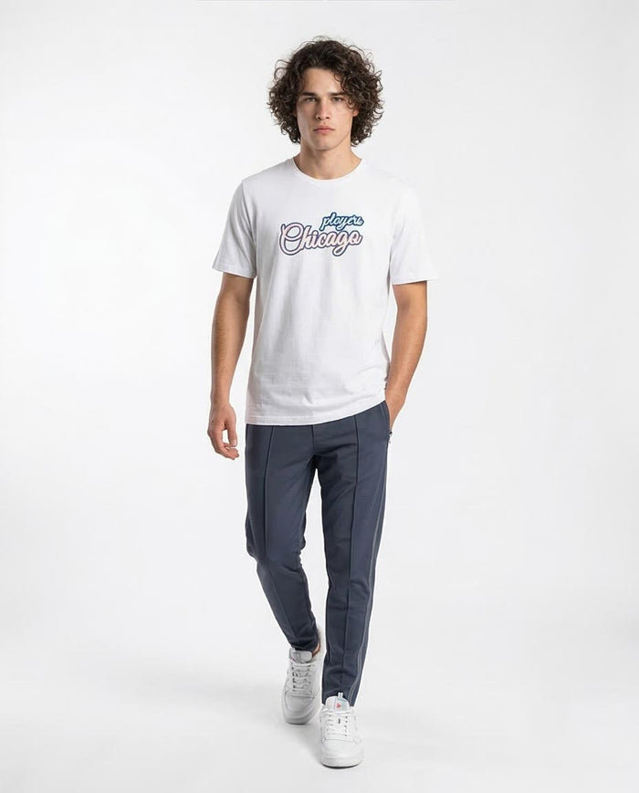 Ravin Men's "Chicago 27" Graphic Cotton T-Shirt - White - R212490