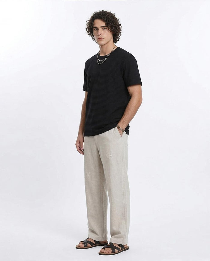 Ravin Men’s Horizontal Slub Textured Essential Tee - R210934