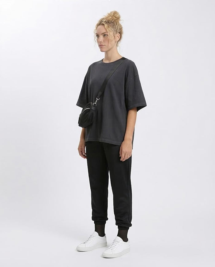 Ravin Oversized Vintage-Wash Cotton T-Shirt – Charcoal - R206499