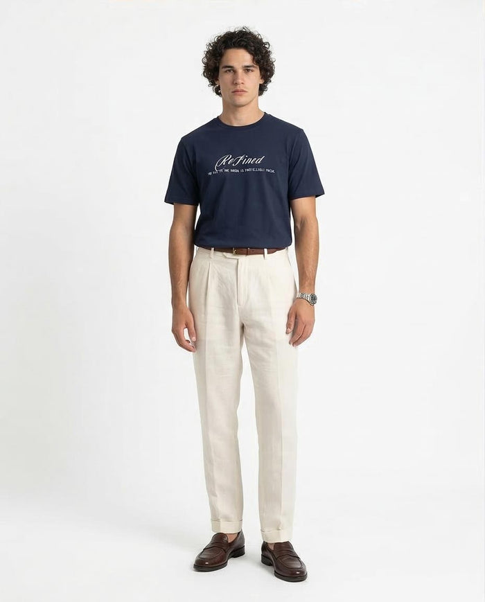 Ravin | "Refined Woods" Graphic Tee – 100% Premium Cotton - Navy Blue - R209387