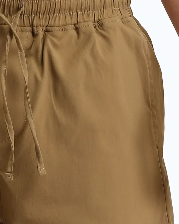 Ravin Urban Essential Drawstring Straight-Leg Trousers – Toffee - O204259