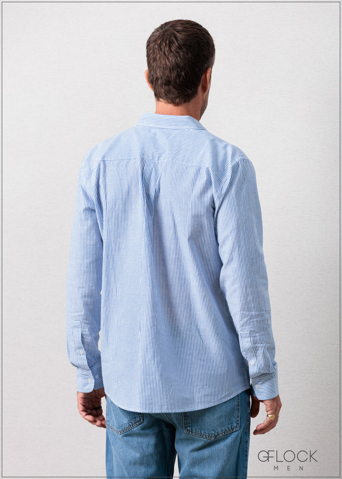 Regular Fit Men's Stripe Shirt - 110825
