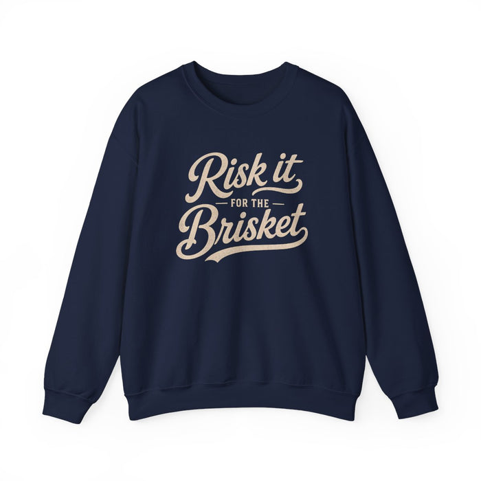 forest green sweatshirt with pitmaster barbecue printed design
