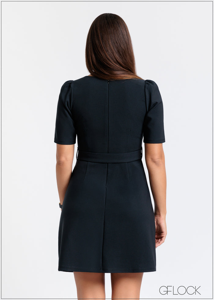 Square Neck Dress - 121124 - 01