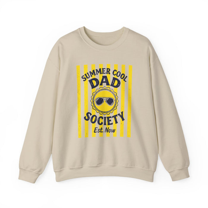 sport grey sweatshirt with Cool Dad Society slogan for fathers day