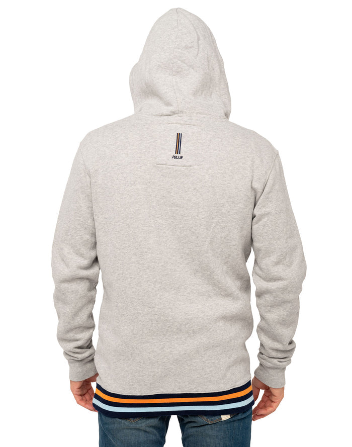 sweat a capuche ltgrey PULLIN en coton