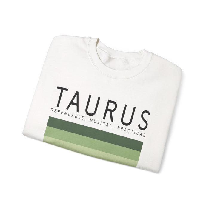 taurus zodiac sweatshirt detail showing retro-inspired graphic and print quality