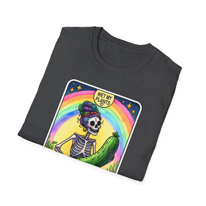 The Dirty Hoe Tarot Gardening T-Shirt - funny t-shirt by Cheeky Business