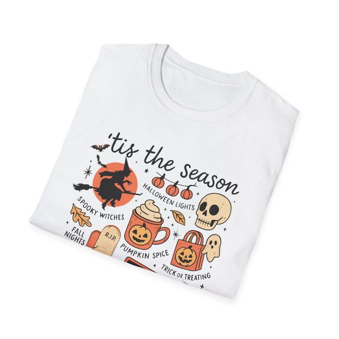 'Tis The Season Halloween Collage T-Shirt - funny t-shirt by Cheeky Business