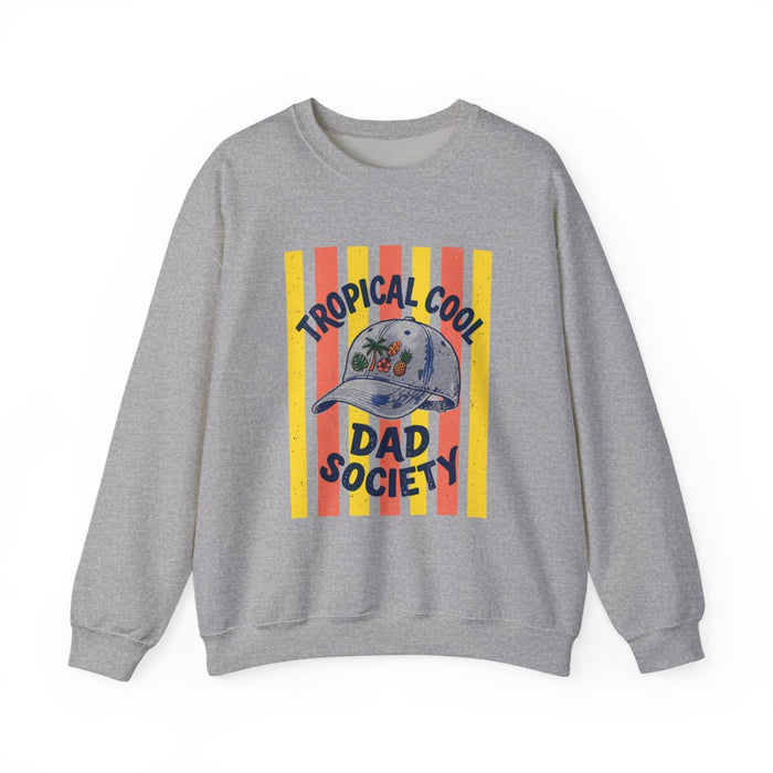 Tropical Cool Dad Society Summer Sweatshirt - funny sweatshirt by Cheeky Business