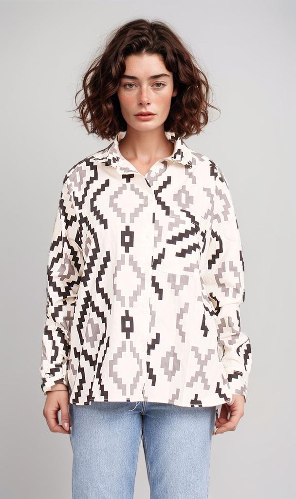 Women's Long Sleeve Shirt - Blue