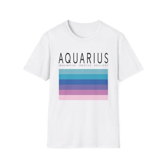 Aquarius Zodiac Graphic T-Shirt - funny t-shirt by Cheeky Business