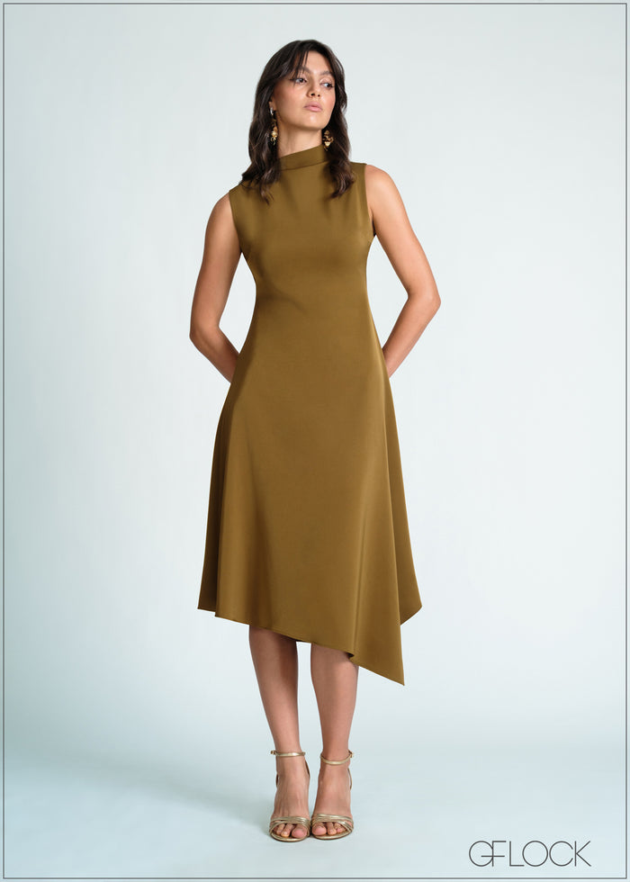 Asymmetric Midi Dress - 170726