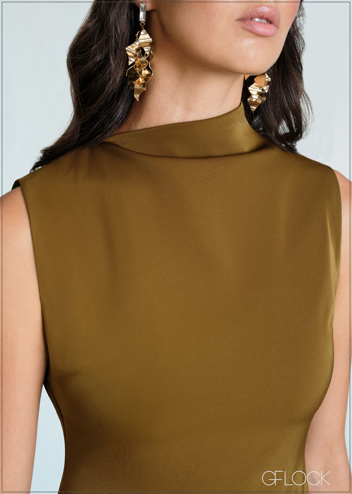 Asymmetric Midi Dress - 170726
