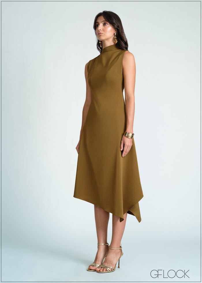 Asymmetric Midi Dress - 170726