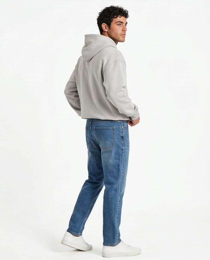 Azure Wash Slim-Fit Tapered Denim Jeans - O199297