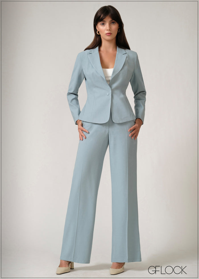 Back Pleated Blazer - 250526