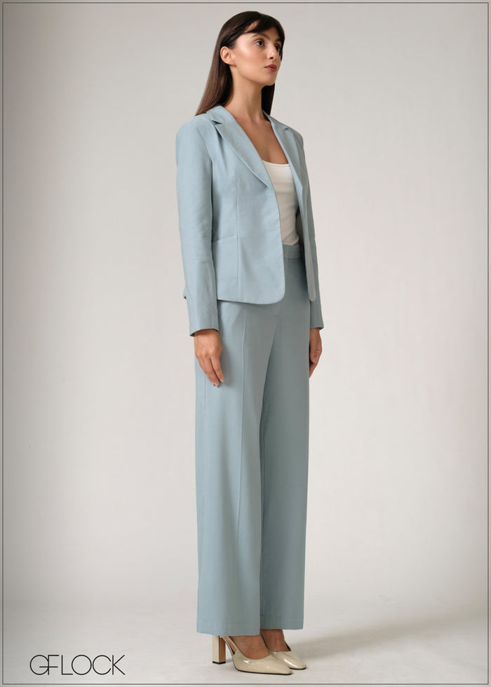 Back Pleated Blazer - 250526
