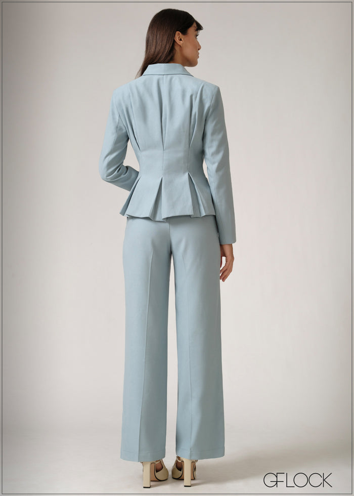 Back Pleated Blazer - 250526