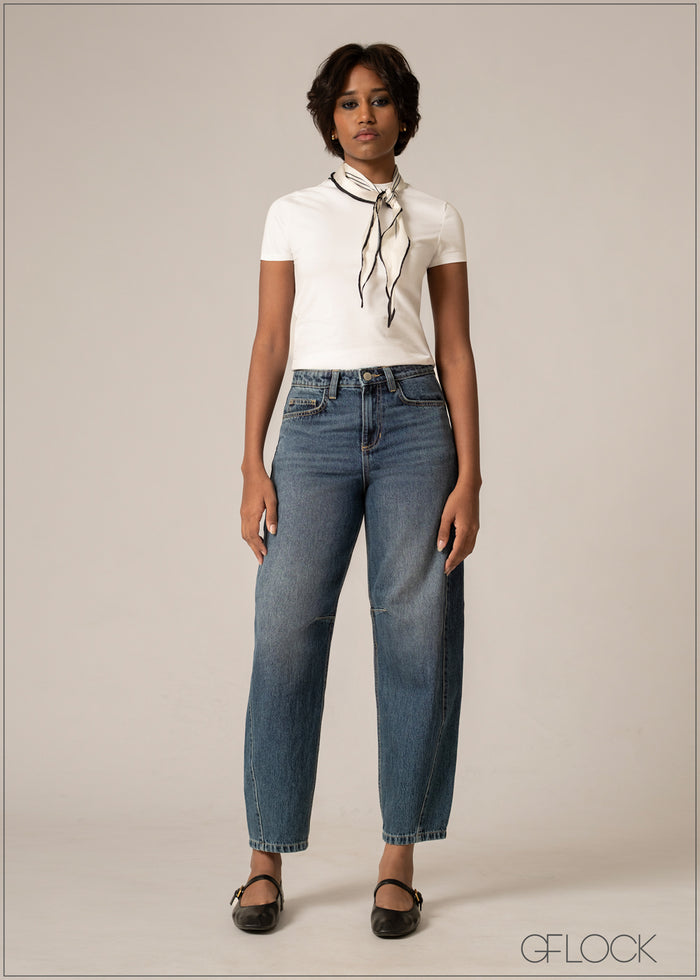 Barrel Jean - Short Length - 220826D