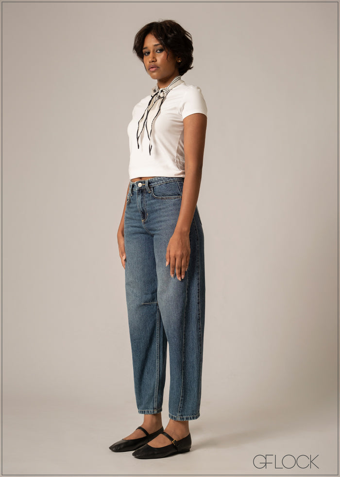 Barrel Jean - Short Length - 220826D
