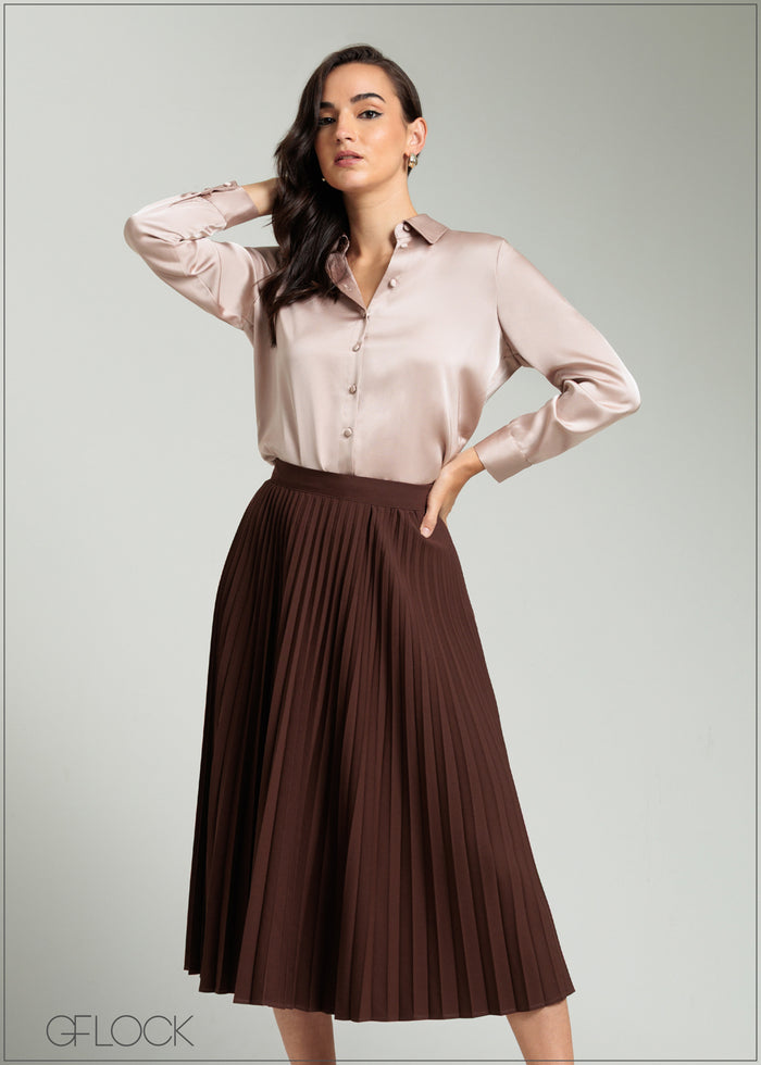 Basic Long Sleeve Shirt - 080825
