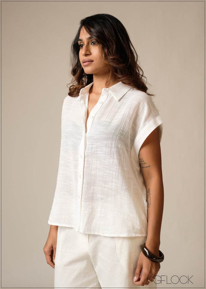 Basic Short Sleeve Shirt - 300626