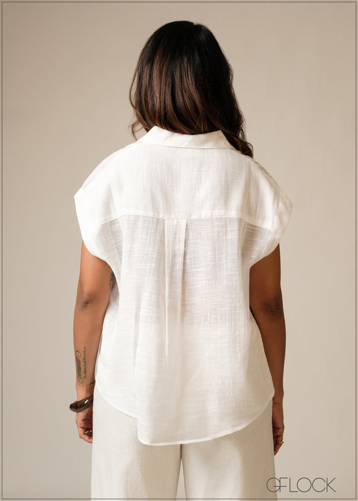Basic Short Sleeve Shirt - 300626