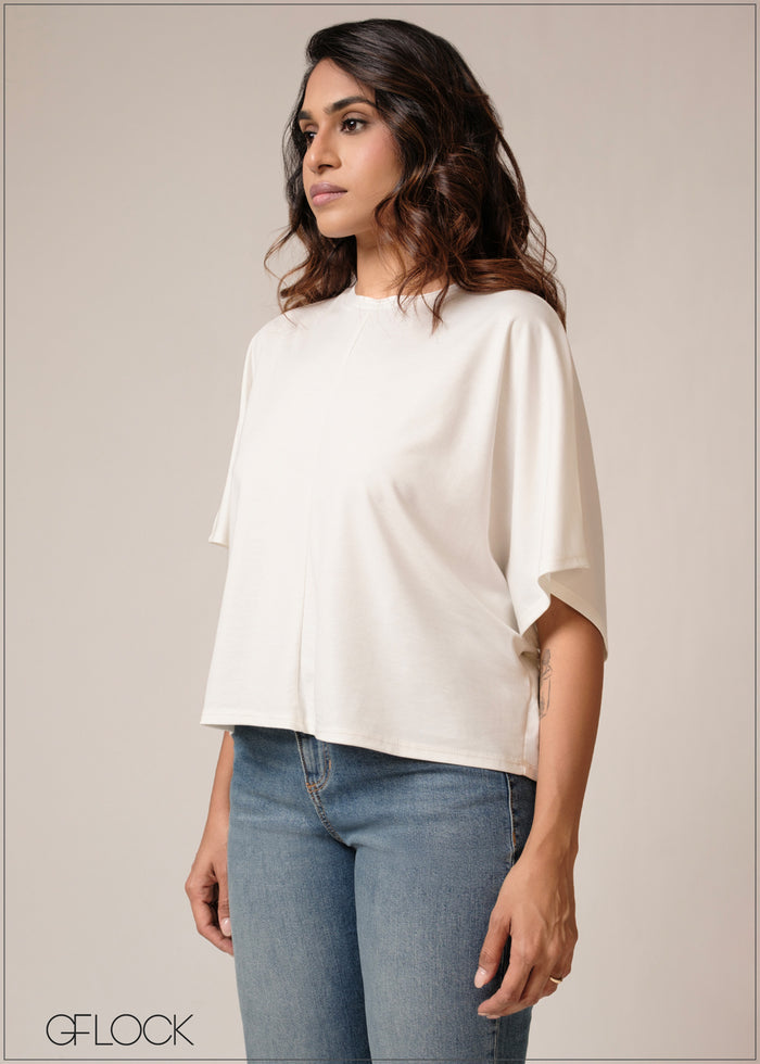 Batwing Sleeved T-Shirt - 160726