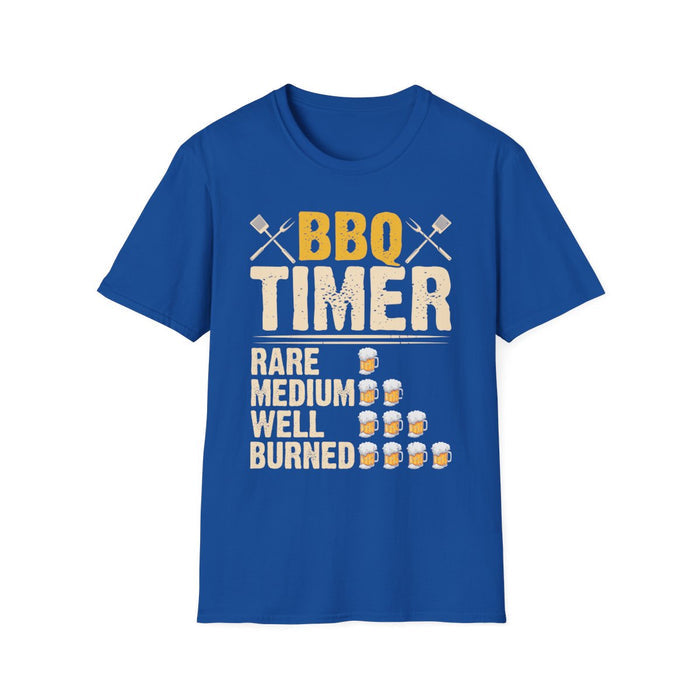 BBQ Timer Funny Grilling Dad T-Shirt - funny t-shirt by Cheeky Business
