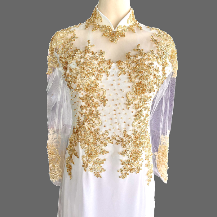 Bedazzled Wedding Ao Dai Set