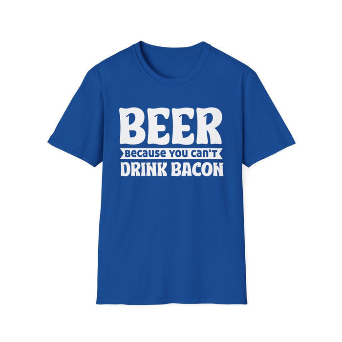 Beer Because You Can't Drink Bacon T-Shirt - funny t-shirt by Cheeky Business