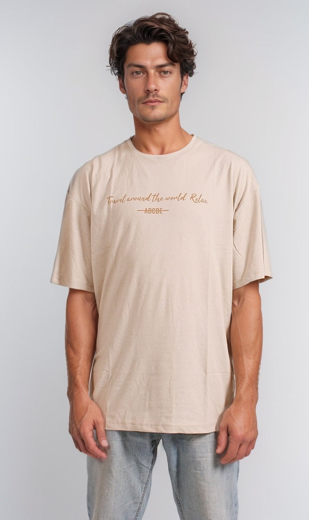 Men's T-Shirt - Beige