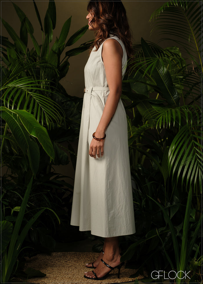 Belt Detailed Dress - 210326