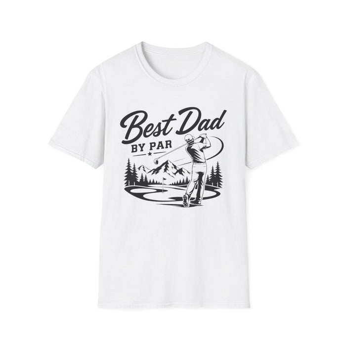 Best Dad By Par Golf T-Shirt - funny t-shirt by Cheeky Business