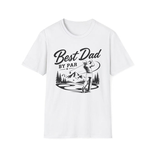 Best Dad By Par Golf T-Shirt - funny t-shirt by Cheeky Business
